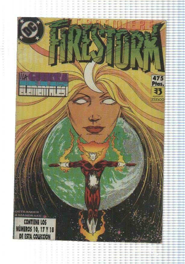 DC, Zinco: DC Premiere vol. 4 retapado (contiene los num. 10, 17 y 18). Firestorm - La guerra de los elementales
