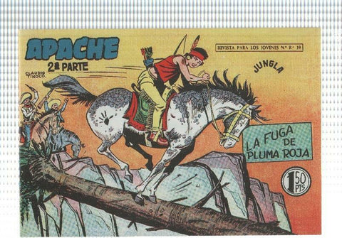 Facsimil: Apache segunda serie numero 44: La fuga de Pluma Roja