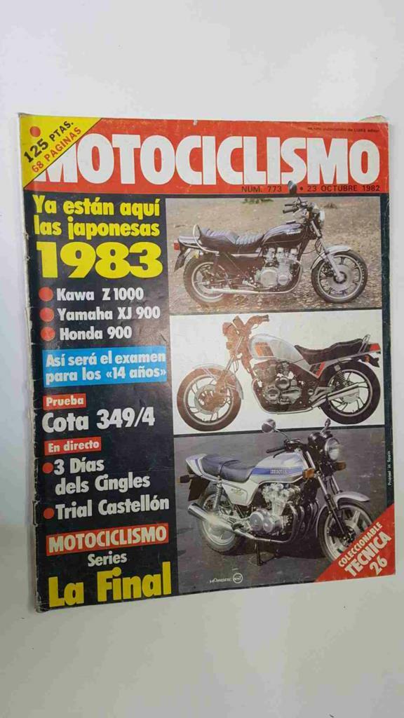 Motociclismo num 773, 23/10/1982 - entrevista: a Equipos Kobas y a Pedro Pacheco alcalde de Jerez
