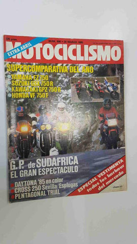 Revista: Motociclismo num 896, 30/3/1985 - especial vestimenta: todos los barbour del mercado