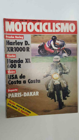 Revista: Motociclismo num 836, 21/1/1984 - viajes: USA de Costa a Costa. Poster Giacomo Agostini