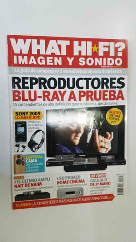 Revista What Hi-Fi imagen y sonido num 49, febrero 2009 - Reproductores Blu-Ray a prueba. Especial cajas