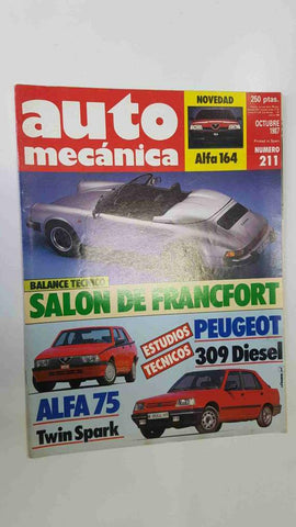 Auto Mecanica: num 211, oct 1987 - Salon de Francfort 87, Evolucion de la mecanica (direccion, suspension y frenos)