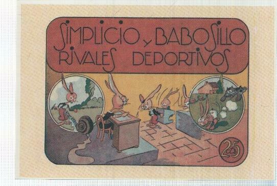 Ficha tebeo numerada 319: Simplicio , editorial Hispano Americana, 