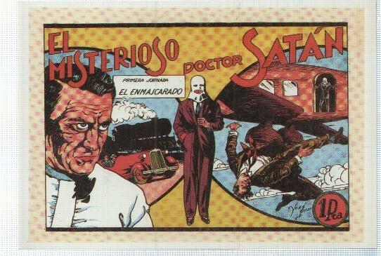 Ficha tebeo numerada 326: El misterioso Dr. Satan, edit Valenciana, dibujo de Jose Grau