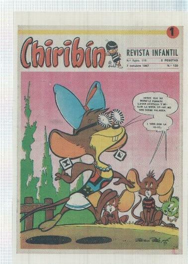 Ficha tebeo numerada 333: Chiribin, edit Don Bosco