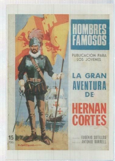 Ficha tebeo numerada 348: Hombres Famosos, edit Toray