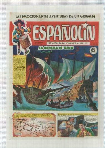 Ficha tebeo numerada 354: Españolin, edit Vicente Ramos