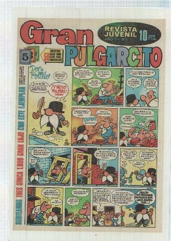 Ficha tebeo numerada 359: Gran Pulgarcito, edit Bruguera