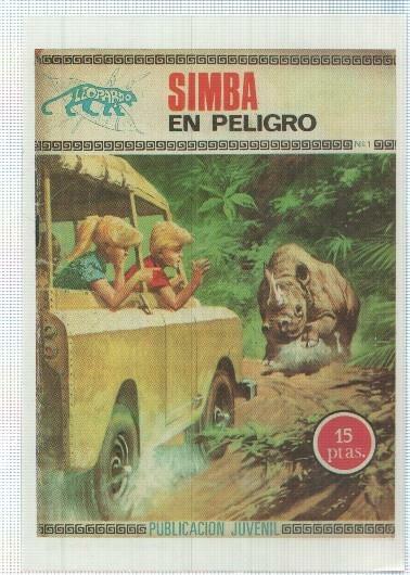 Ficha tebeo numerada 370: Leopardo: Simba en peligro, edit Toray