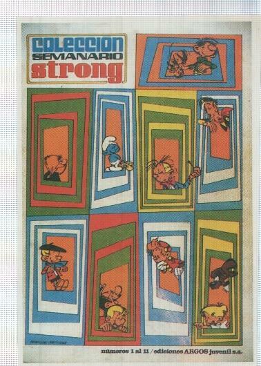 Ficha tebeo numerada 372: Strong, album, edit Argos