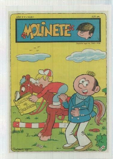 Ficha tebeo numerada 374: Molinete, año 1970, edit Dulma
