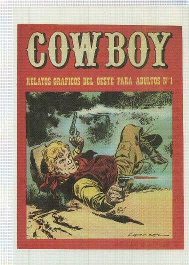 Ficha tebeo numerada 376: Cowboy, edic Pined