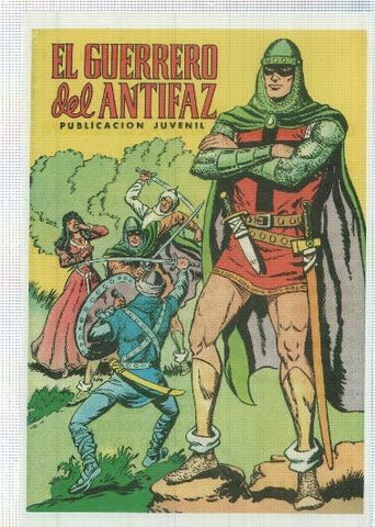 Ficha tebeo numerada 381: El Guerrero del Antifaz 2ª edicion, edit Valenciana, dibujo de Manuel Gago