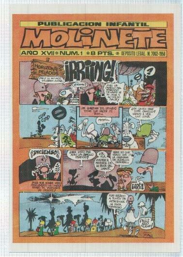 Ficha tebeo numerada 386: Molinete año 1972, edic Dulma