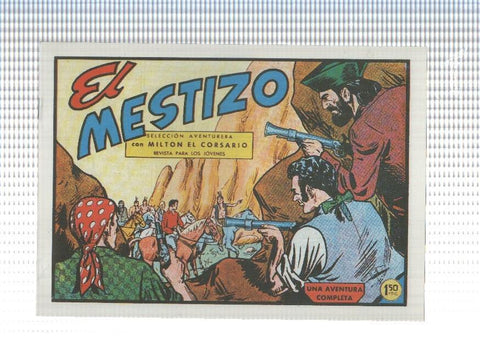 Facsimil: Milton el Corsario numero 070: El mestizo