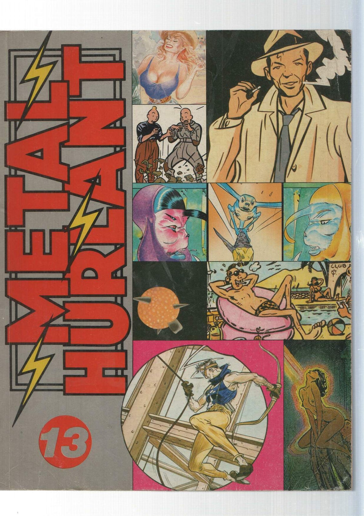 Eurocomic: Metal Hurlant revista retapado numerado 13 con los numeros 39 al 41