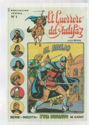 Ficha tebeo numerada 420: El Guerrero del Antifaz, revista, edit  Valenciana (dibujo Manuel Gago)
