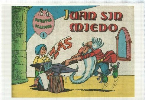 Ficha tebeo numerada 432: Cuentos Clasicos: Juan sin Miedo, edit Valenciana (dibujo Liceras)