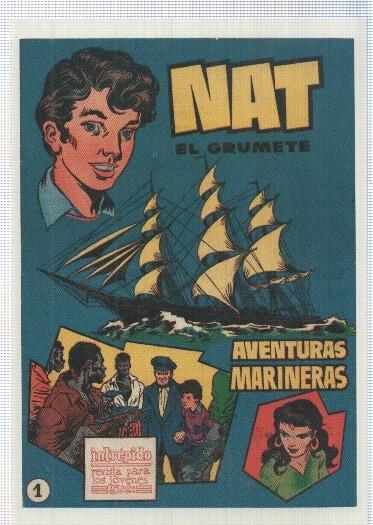 Ficha tebeo numerada 453; Nat el grumete , edit Hispano Americana (dibujo F.Tacconi)