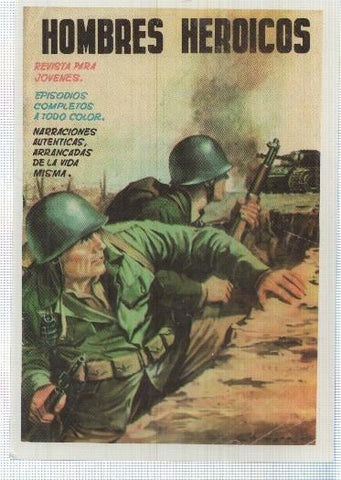 Ficha tebeo numerada 464:  Hombres Heroicos, edit Maga (dibujo varios)