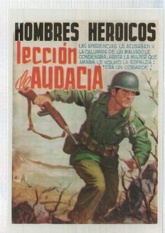 Ficha tebeo numerada 465:  Hombres Heroicos. serie Pequeño Heroe, edit Maga (dibujo varios)