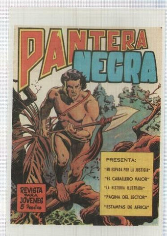 Ficha tebeo numerada 466: Pantera Negra revista, edit Maga (dibujo varios)