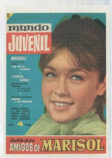Ficha tebeo numerada 474: Mundo Juvenil: amigos de Marisol, edit Bruguera (dibujo varios)