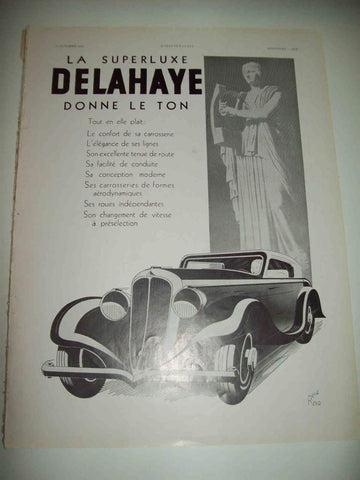 LAMINA 15161: Publicidad de Delahaye