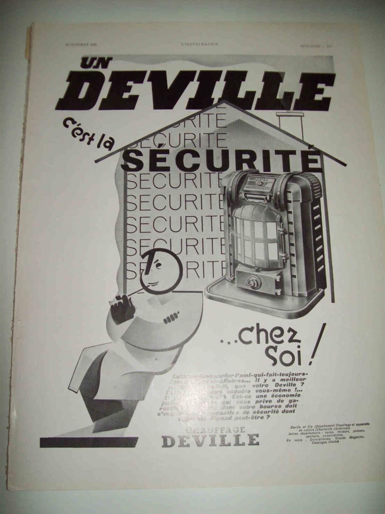 LAMINA 15159: Publicidad de Chaufage Deville