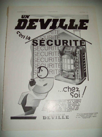 LAMINA 15159: Publicidad de Chaufage Deville