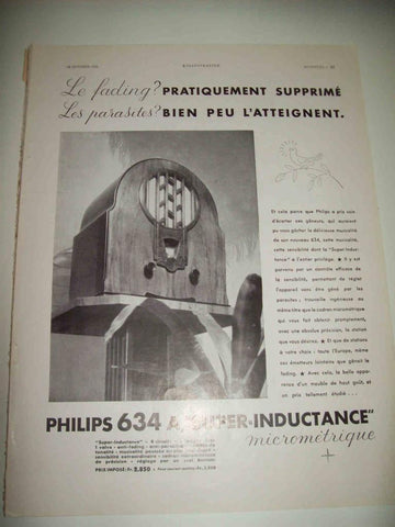 LAMINA 15157: Publicidad de Philips 634A