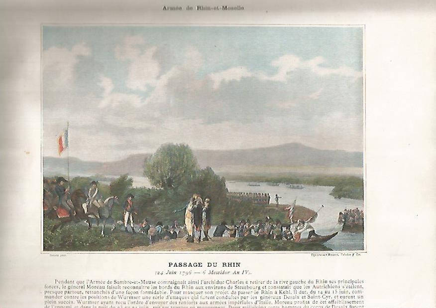 LAMINA 15188: Paso del Rhin. 1796