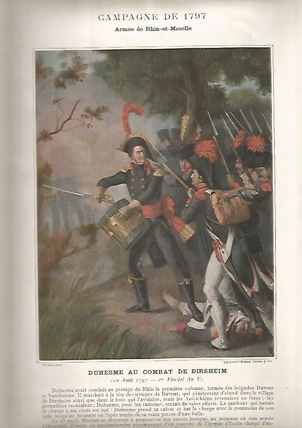 LAMINA 15186: Duhesme en el combate de Dirsheim. 1797