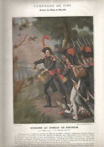 LAMINA 15186: Duhesme en el combate de Dirsheim. 1797
