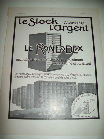 LAMINA 15180: Publicidad de Le Roneodex