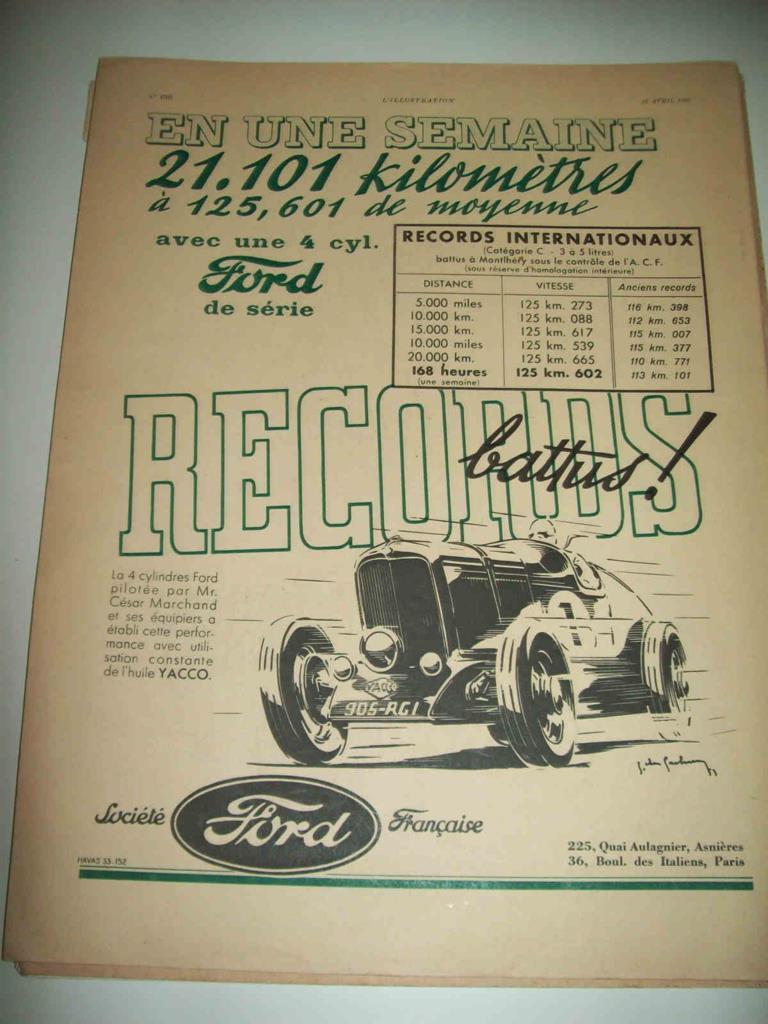 LAMINA 15150: Contraportada con publicidad de Ford