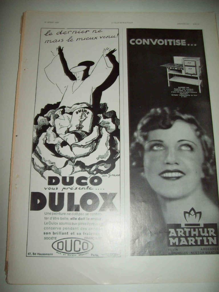 LAMINA 15149: Publicidad de Dulox y Arthur Martin