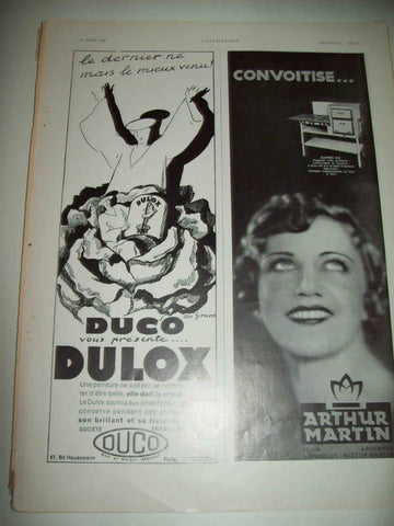 LAMINA 15149: Publicidad de Dulox y Arthur Martin