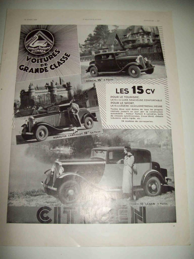 LAMINA 15122: Publicidad del Citroen Grande Classe
