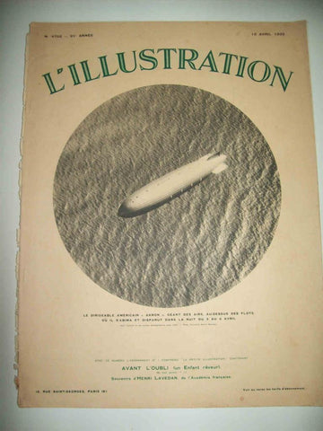 LAMINA 15120: Portada L'Illustration numero 4702 de 15 de abril de 1933