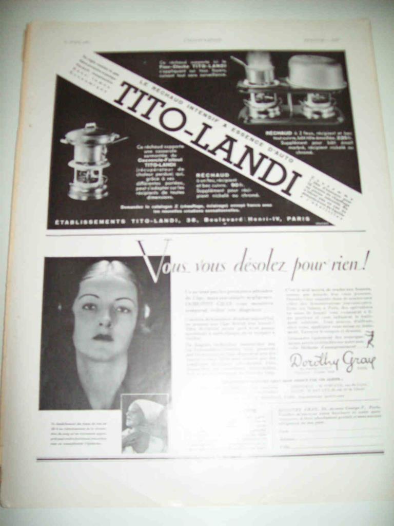 LAMINA 15148: Publicidad de Tito Landi y Dorothy Gray