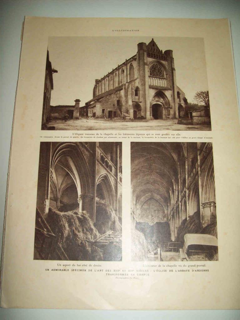 LAMINA 15135: La Abadia de Ardenne transformada en granja