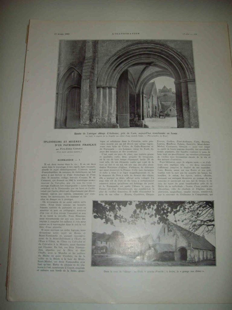 LAMINA 15134: Entrada a la Abadia de Ardenne