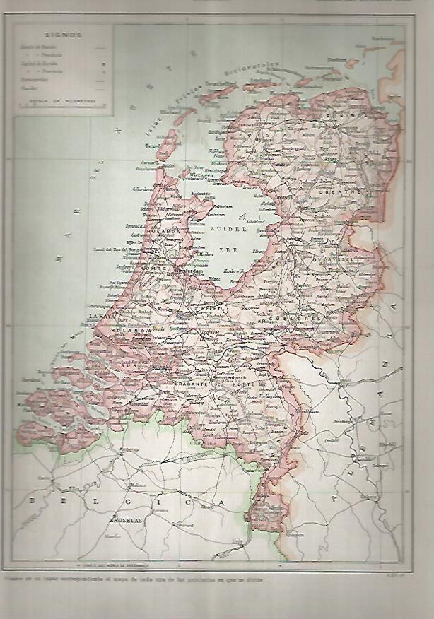 LAMINA 15191: Mapa de Holanda