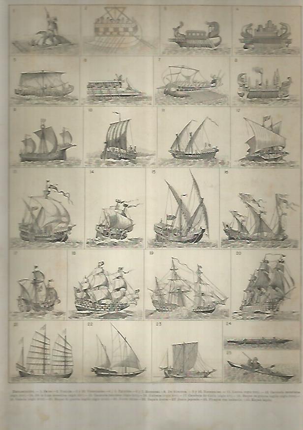 LAMINA 15192: Embarcaciones a vela