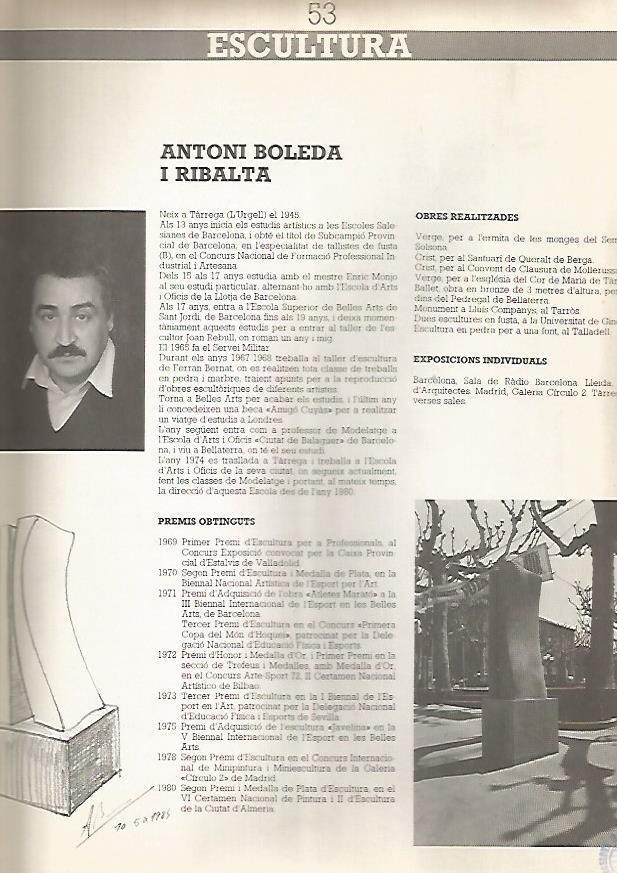 LAMINA 15241: Esculturas de Antoni Boleda i Ribalta