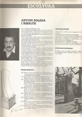 LAMINA 15241: Esculturas de Antoni Boleda i Ribalta