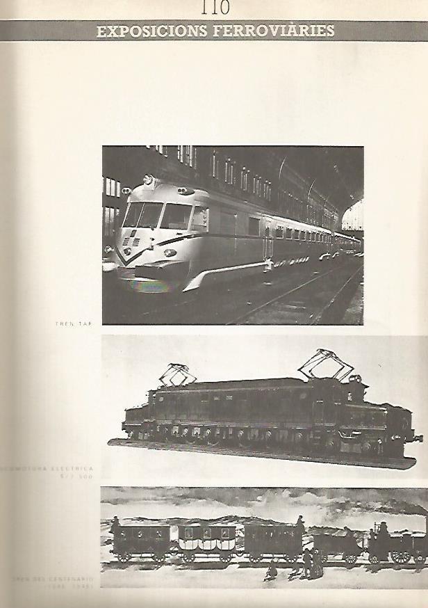 LAMINA 15268: Trenes TAF, locomotora S-7 500 y Tren del Centenario