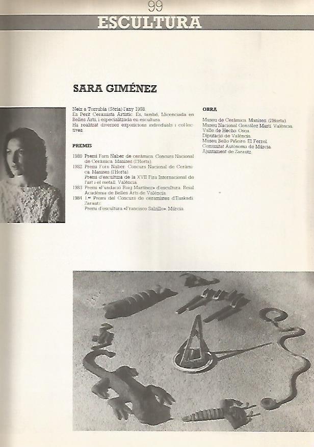 LAMINA 15264: Esculturas de Sara Gimenez